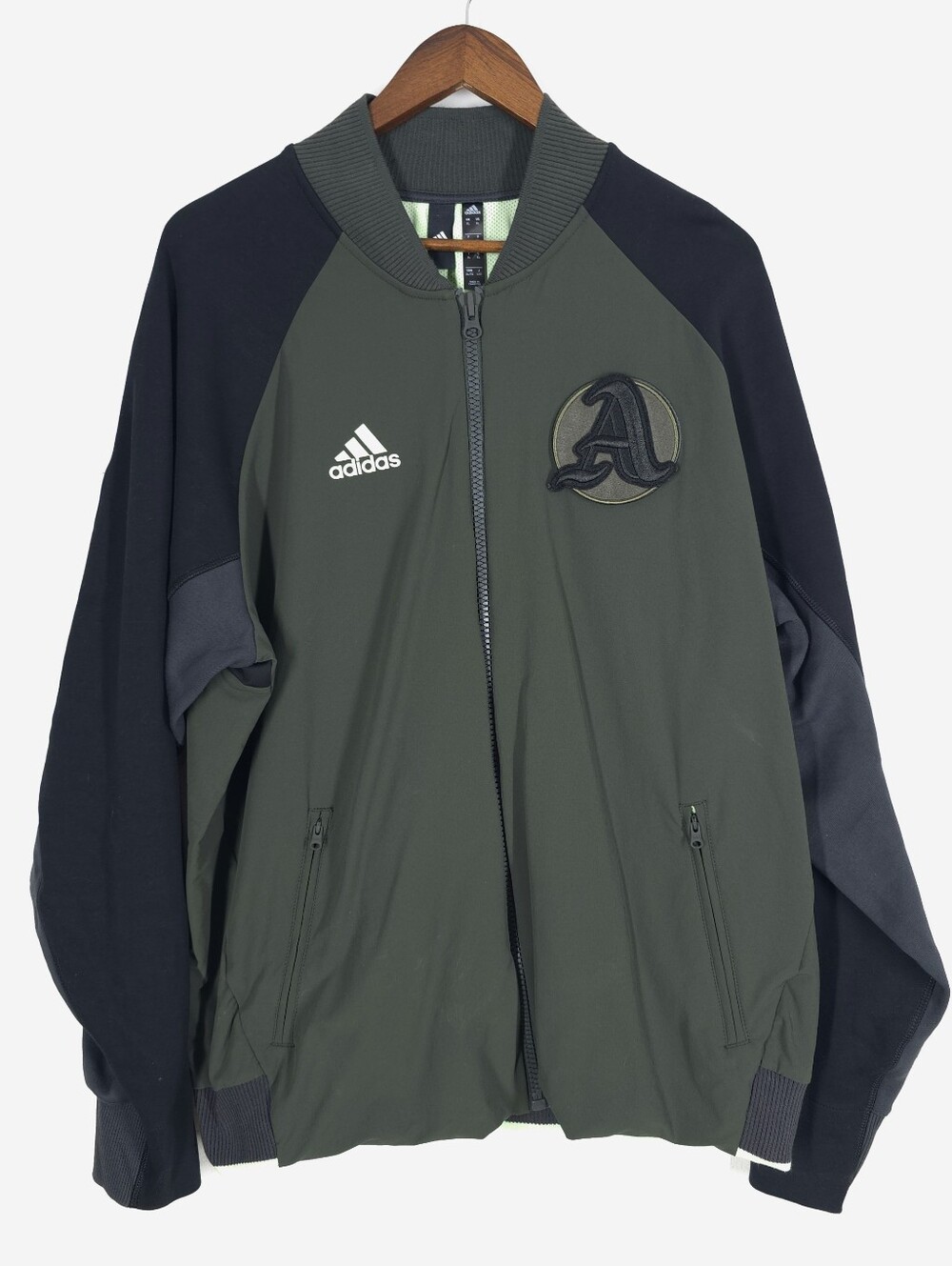 Adidas Tennis New York VRCT Varsity Jacket Green Black Men’s XL
